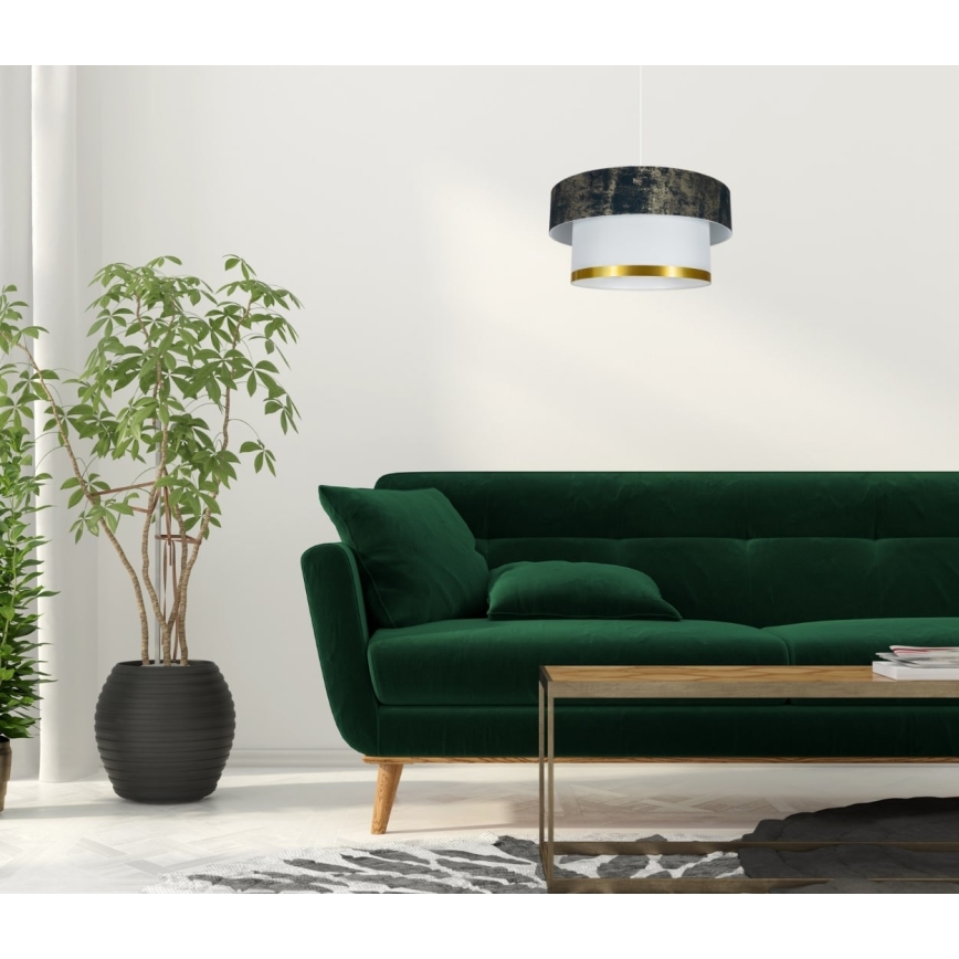 Lámpara colgante RESSA 1xE27/60W/230V Verde
