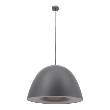 Lámpara colgante REVOLVE 1xE27/11W/230V gris