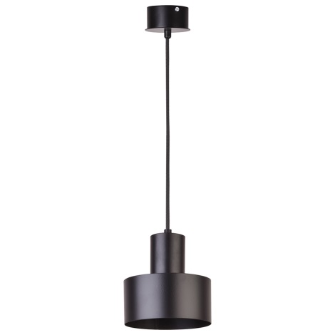 Lámpara colgante RIF 1xE27/60W/230V diá. 15 cm negro