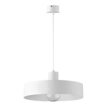 Lámpara colgante RIF 1xE27/60W/230V diá. 35 cm blanco