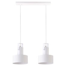 Lámpara colgante RIF 2xE27/60W/230V blanco