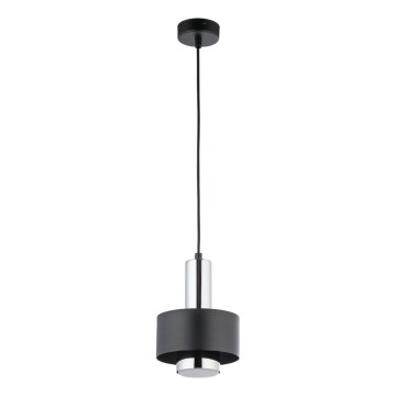 Lámpara colgante RIF LUX 1xGX53/12W/230V diá. 15 cm negro/cromo brillante