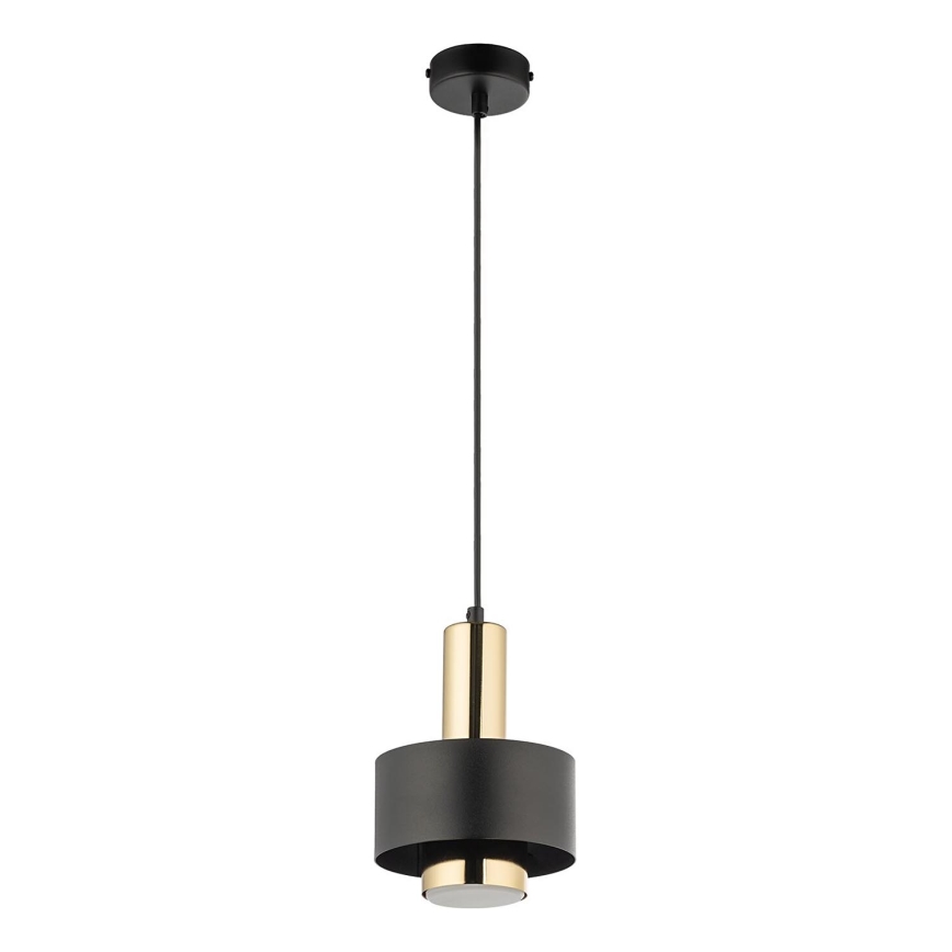 Lámpara colgante RIF LUX 1xGX53/12W/230V diá. 15 cm negro/dorado