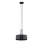 Lámpara colgante RIF LUX 1xGX53/12W/230V diá. 25 cm negro/cromo brillante