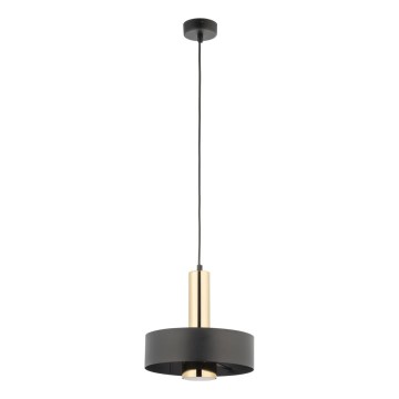 Lámpara colgante RIF LUX 1xGX53/12W/230V diá. 25 cm negro/dorado