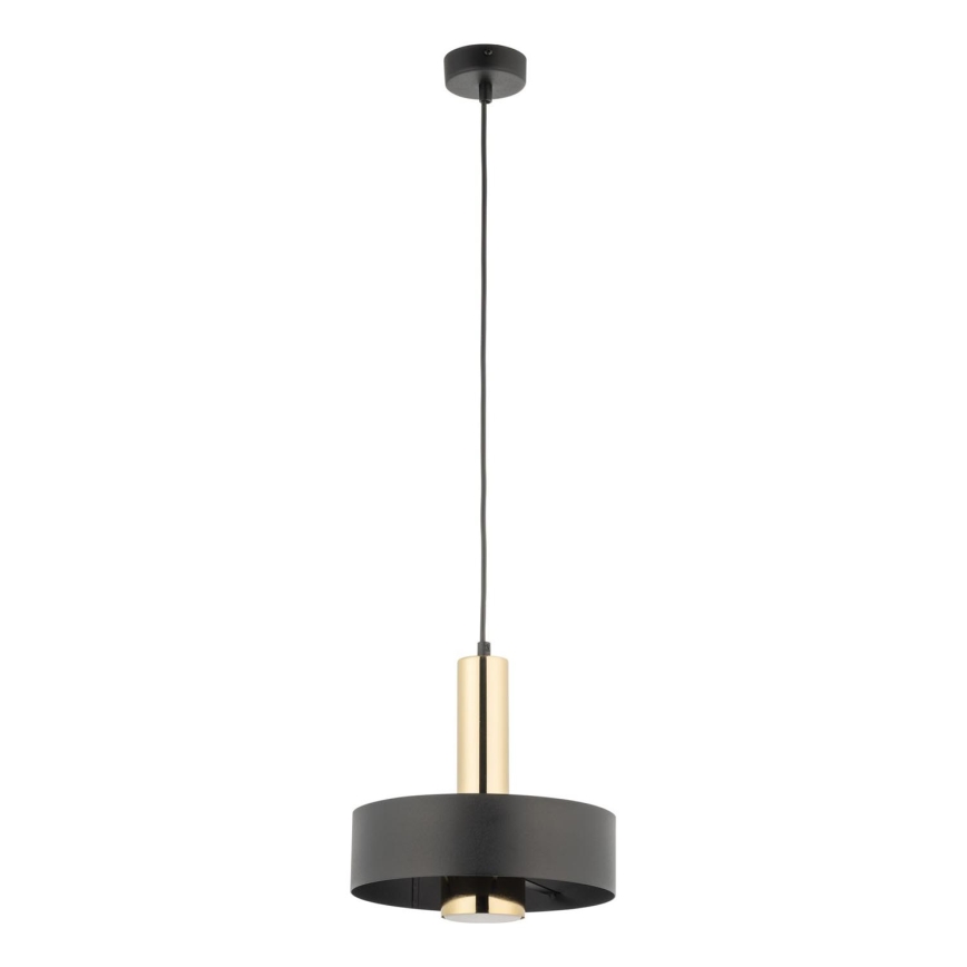 Lámpara colgante RIF LUX 1xGX53/12W/230V diá. 25 cm negro/dorado