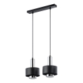 Lámpara colgante RIF LUX 2xGX53/12W/230V negro/cromo brillante