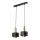 Lámpara colgante RIF LUX 2xGX53/12W/230V negro/dorado