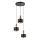 Lámpara colgante RIF LUX 3xGX53/12W/230V diá. 38 cm negro/dorado