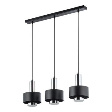 Lámpara colgante RIF LUX 3xGX53/12W/230V negro/cromo brillante