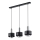 Lámpara colgante RIF LUX 3xGX53/12W/230V negro/cromo brillante