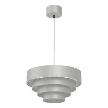 Lámpara colgante RINGS 1xE27/15W/230V cromo brillante