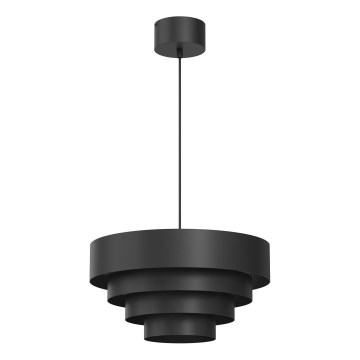 Lámpara colgante RINGS 1xE27/15W/230V negro