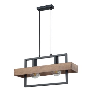 Lámpara colgante ROBIN 2xE27/60W/230V madera