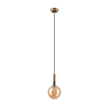 Lámpara colgante ROLLO 1xG9/5W/230V dorado/beige ahumado