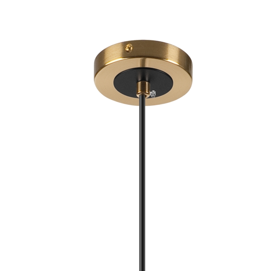 Lámpara colgante ROLLO 1xG9/5W/230V dorado/beige ahumado