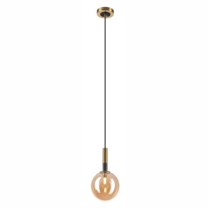 Lámpara colgante ROLLO 1xG9/5W/230V dorado/beige ahumado