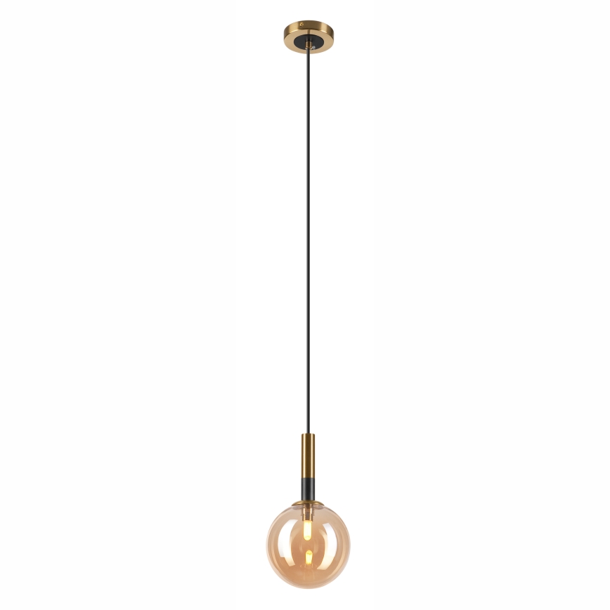 Lámpara colgante ROLLO 1xG9/5W/230V dorado/beige ahumado