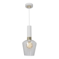Lámpara Colgante ROMA WHITE 1xE27/60W/230V