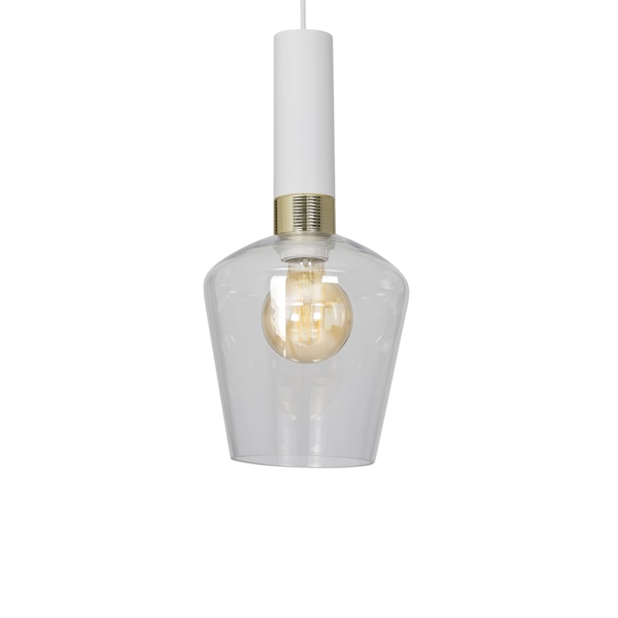 Lámpara Colgante ROMA WHITE 1xE27/60W/230V