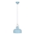 Lámpara colgante ROMI 1xE27/40W/230V azul