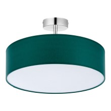 Lámpara colgante RONDO 4xE27/15W/230V diámetro 40 cm verde