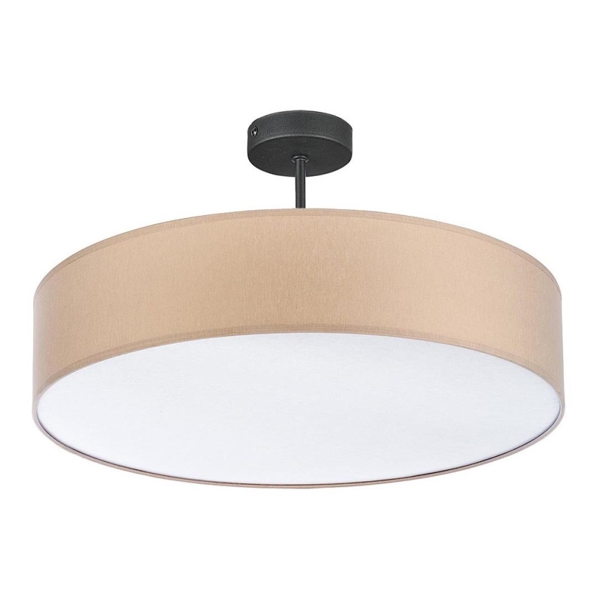 Lámpara colgante RONDO 4xE27/15W/230V diámetro 60 cm beige