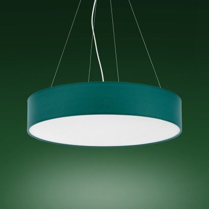 Lámpara colgante RONDO 4xE27/15W/230V verde