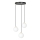 Lámpara colgante ROYAL 3xE14/10W/230V diá. 30 cm negro