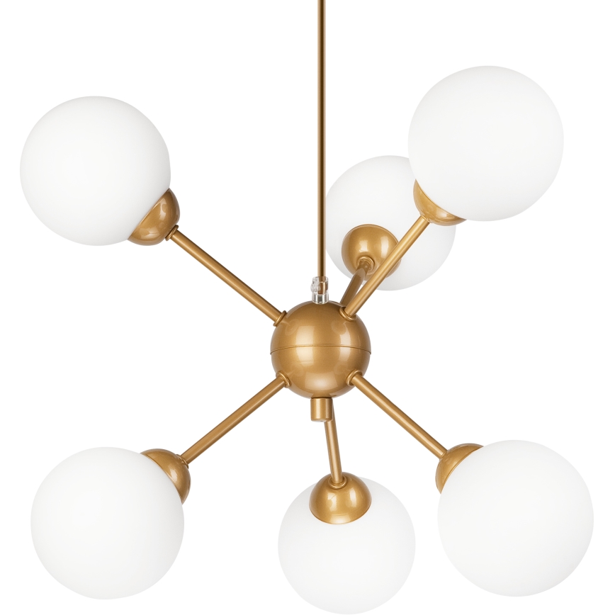 Lámpara colgante RUBBY BALL 6xG9/5W/230V dorado