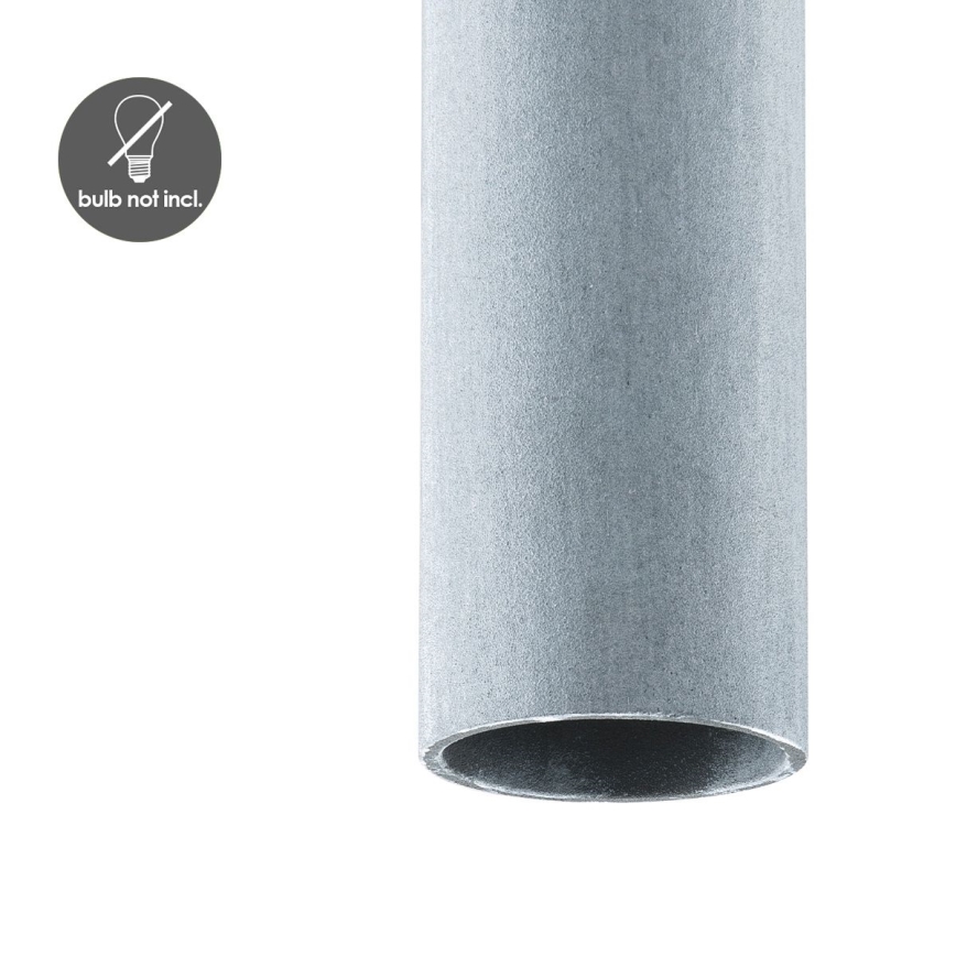Lámpara colgante SAGA 1xE27/40W/230V gris