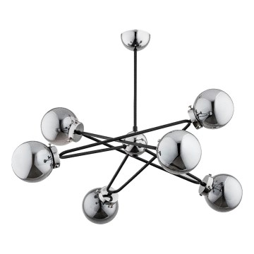Lámpara colgante SAGITO 6xE14/10W/230V cromo brillante