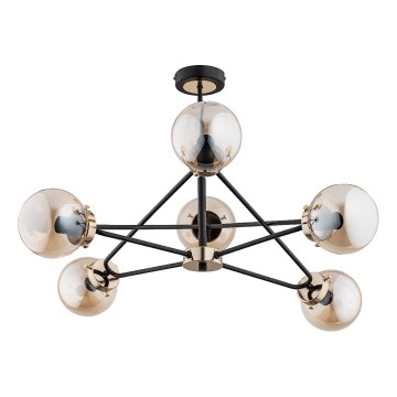 Lámpara colgante SAGITO 6xE14/10W/230V dorado