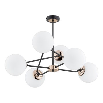 Lámpara colgante SAGITO 6xE14/10W/230V dorado