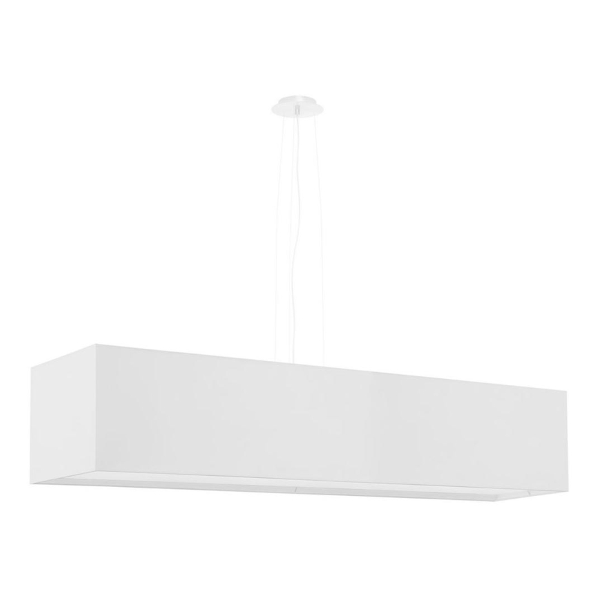 Lámpara colgante SANTA 5xE27/60W/230V 120 cm blanco