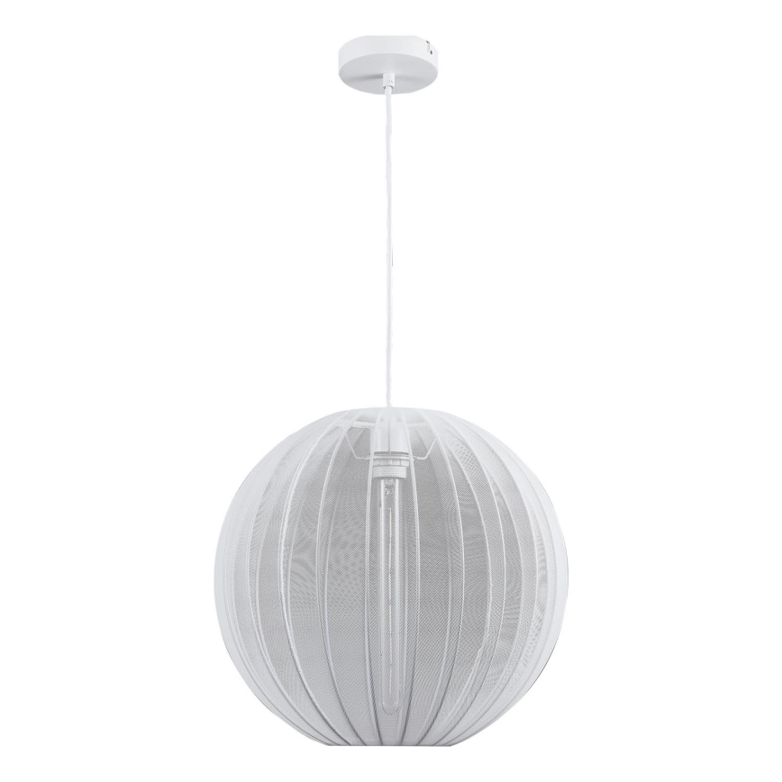 Lámpara colgante SENSAI 1xE27/20W/230V diá. 40 cm blanco