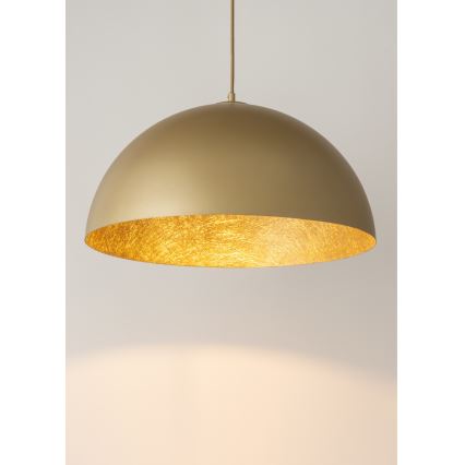 Lámpara colgante SFERA 1xE27/60W/230V diá. 35 cm dorado