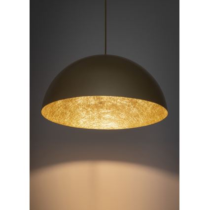 Lámpara colgante SFERA 1xE27/60W/230V diá. 35 cm dorado
