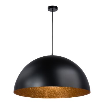 Lámpara colgante SFERA 1xE27/60W/230V diá. 35 cm negro/cobre