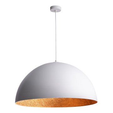 Lámpara colgante SFERA 1xE27/60W/230V diá. 50 cm blanco/cobre