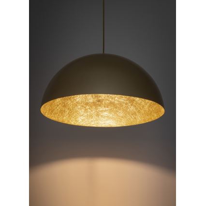 Lámpara colgante SFERA 1xE27/60W/230V diá. 50 cm dorado