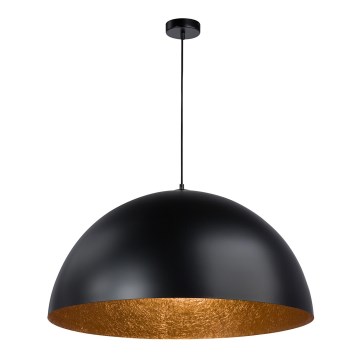 Lámpara colgante SFERA 1xE27/60W/230V diá. 50 cm negro/cobre