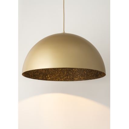 Lámpara colgante SFERA 1xE27/60W/230V diá. 70 cm dorado/negro