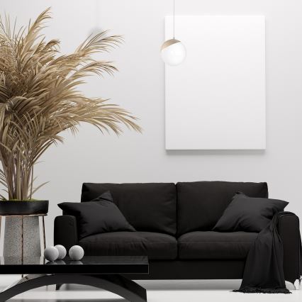 Lámpara colgante SFERA WOOD 1xE14/40W/230V blanca