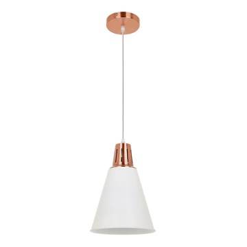 Lámpara colgante SHADE 1xE27/15W/230V cobre/blanco