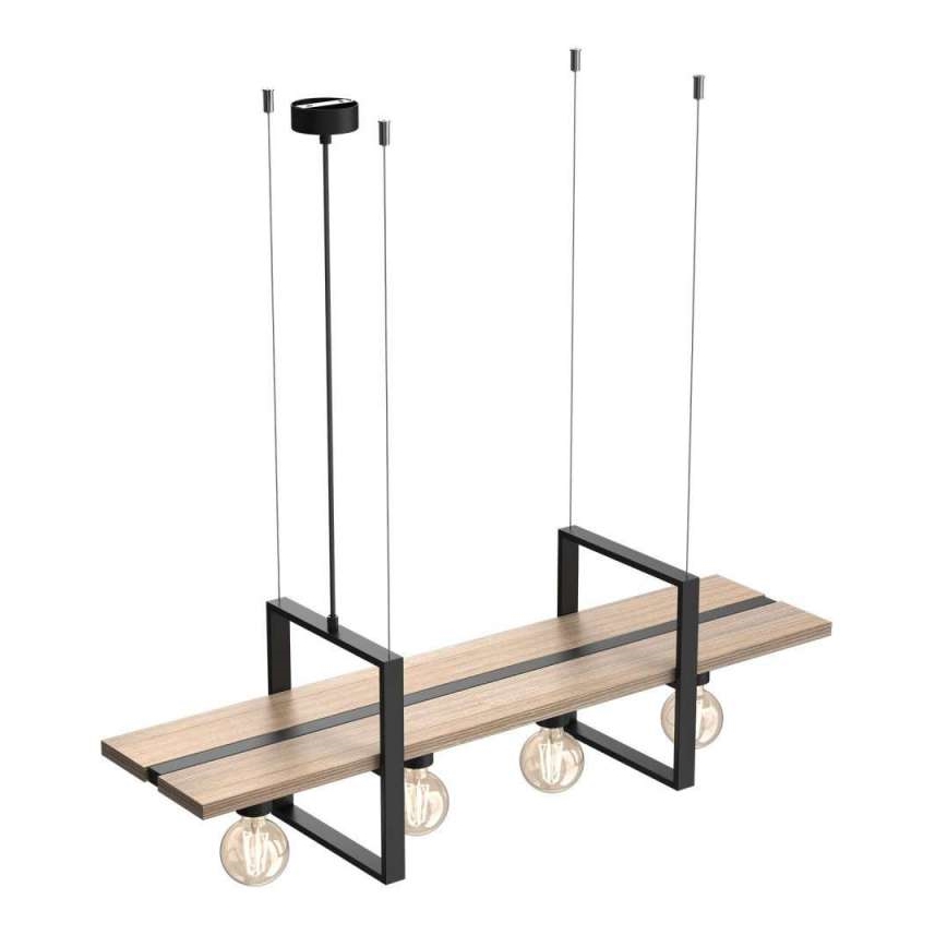 Lámpara colgante SHELF 4xE27/60W/230V