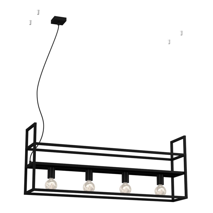 Lámpara colgante SHELF 4xE27/60W/230V