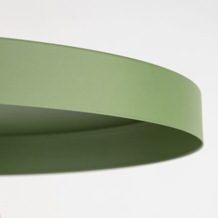 Lámpara colgante SILA 1xE27/15W/230V diá. 30 cm verde