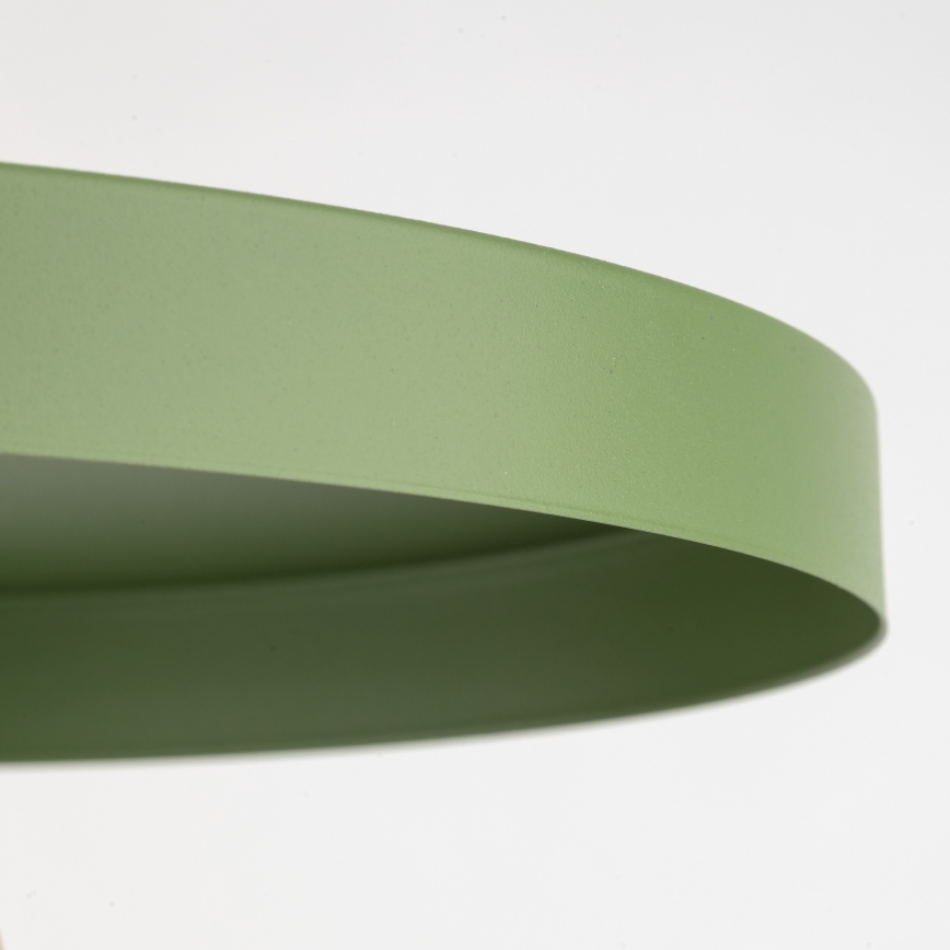 Lámpara colgante SILA 1xE27/15W/230V diá. 30 cm verde