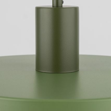 Lámpara colgante SILA 1xE27/15W/230V diá. 30 cm verde